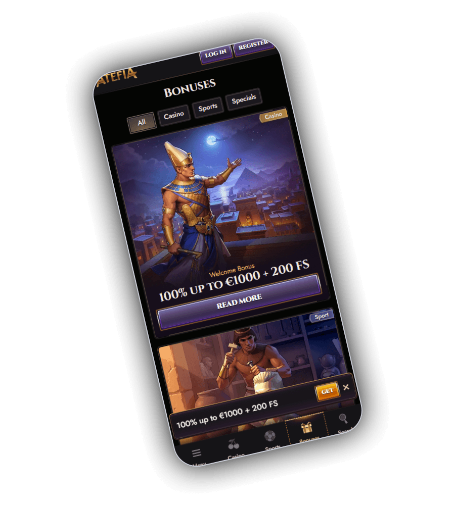 Atefia promotions on mobile