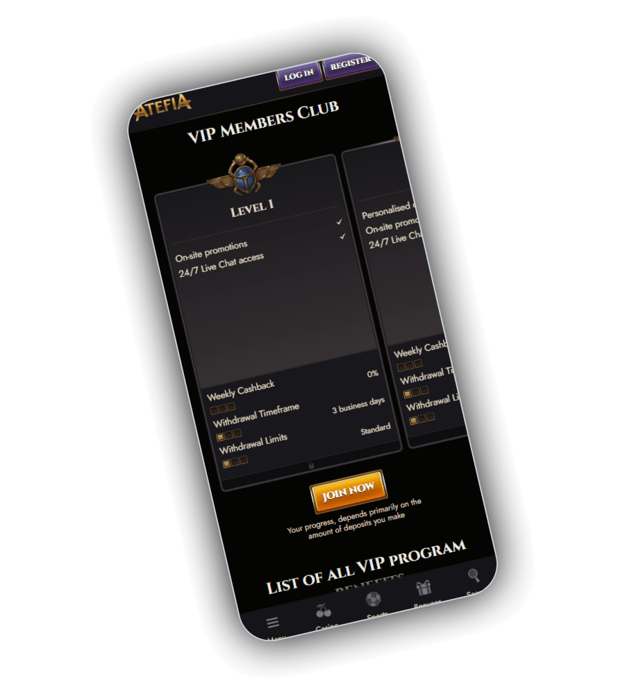 Atefia loyalty rewards on mobile